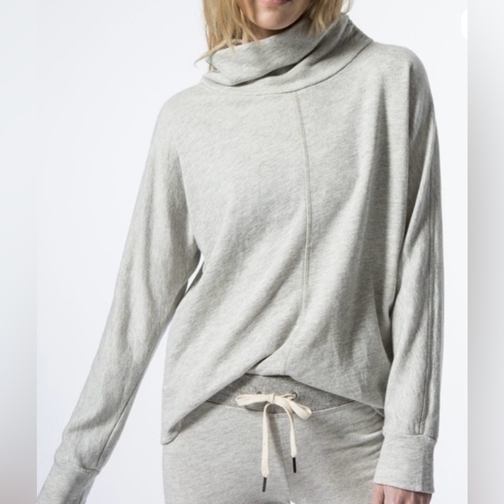 n:PHILANTHROPY Light Gray Zipper Back Sweatshirt